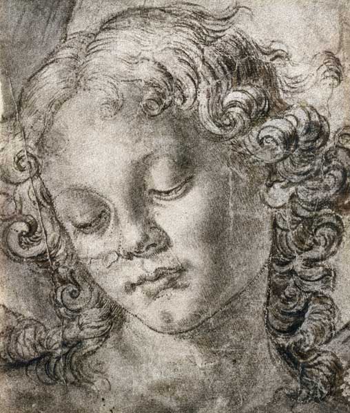 Head of Angel de Andrea del Verrocchio
