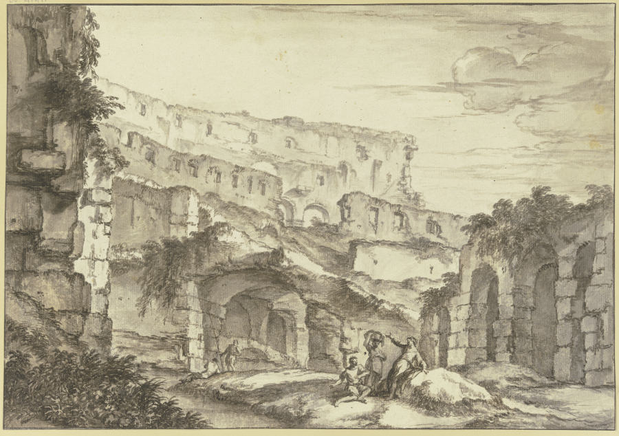 Ruinen eines römischen Theaters de Andrea Locatelli