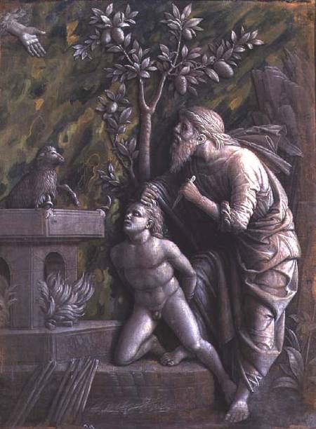 Abraham sacrificing Isaac de Andrea Mantegna