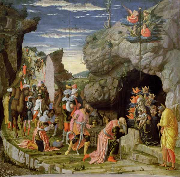 Adoration of the Magi, central panel from the Altarpiece de Andrea Mantegna