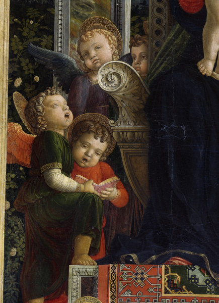 Altar of S. Zeno. Angels de Andrea Mantegna