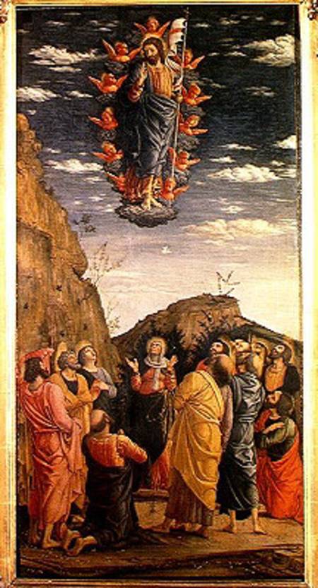 The Ascension, left hand panel from the Altarpiece de Andrea Mantegna