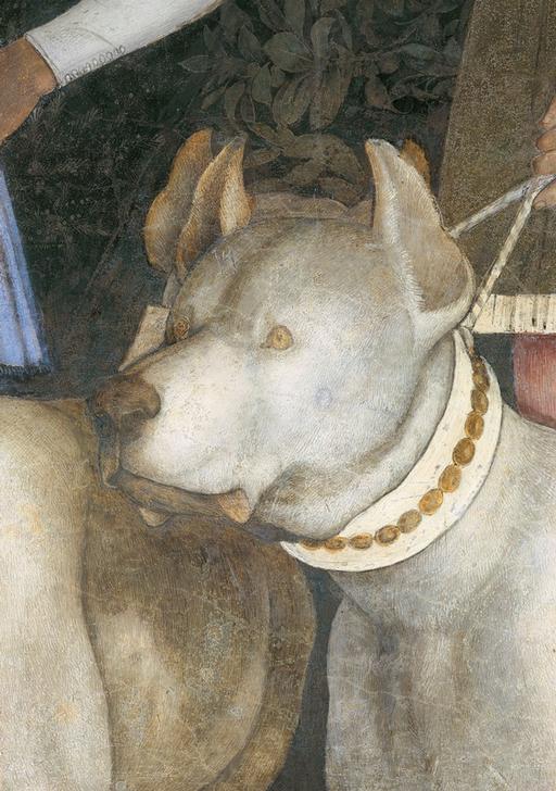 Meeting between Margrave Ludovico III Gonzaga a. his son Car de Andrea Mantegna