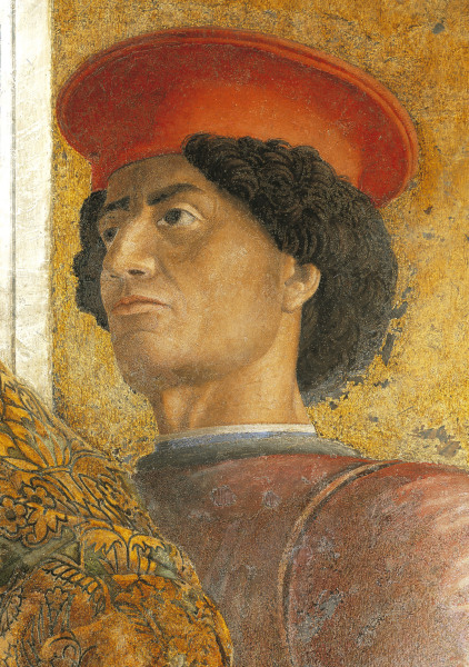 Camera d.Sposi, Courtier de Andrea Mantegna