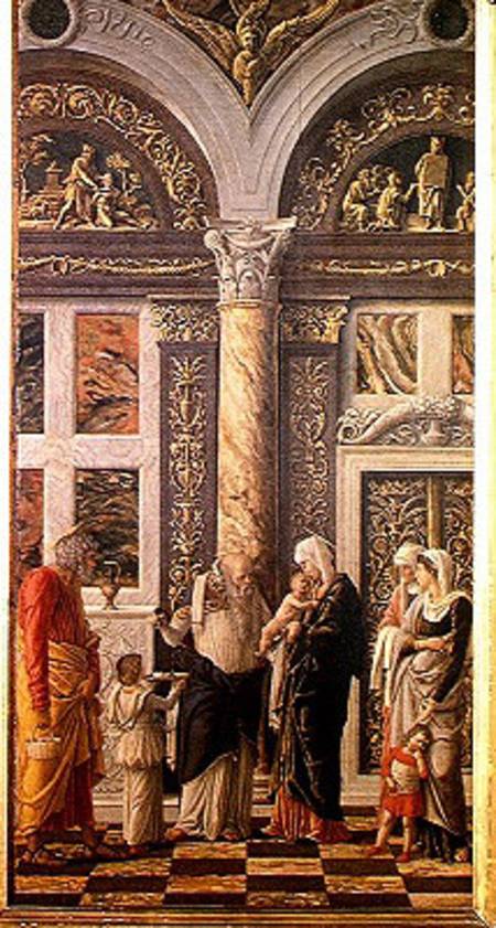 The Circumcision, central panel from the Altarpiece de Andrea Mantegna