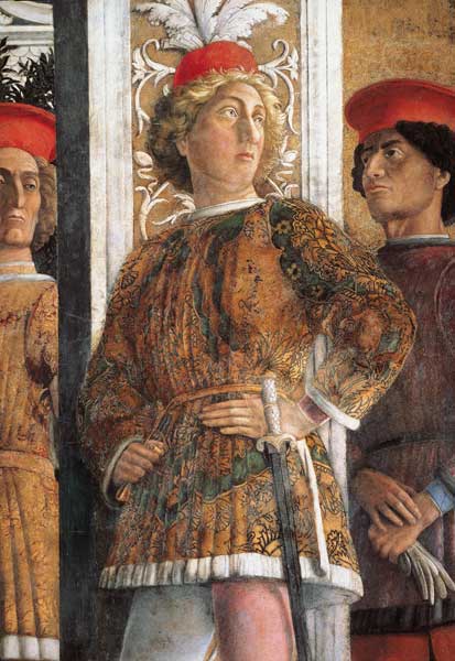 Camera d.Sposi, Courtier de Andrea Mantegna