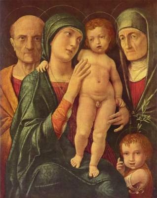 Holy family with the holy Elisabeth and the Johann de Andrea Mantegna