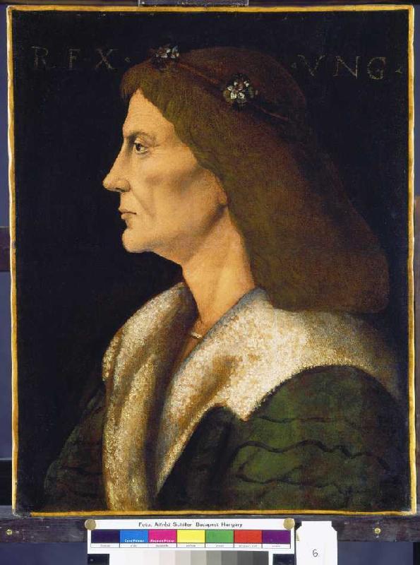 King Matthias (I.), Corvinus, of Hungary (1443-149 de Andrea Mantegna