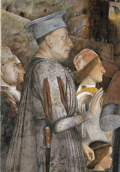 Ludovico Gonzaga, Det., Fresco A.Mantegna de Andrea Mantegna