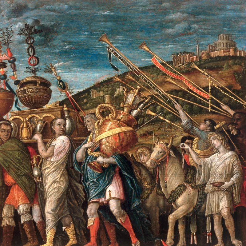 after Mantegna, Triumph of Caesar,spoils de Andrea Mantegna