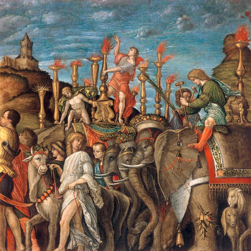 from Mantegna, Triumph of Caesar, eleph. de Andrea Mantegna