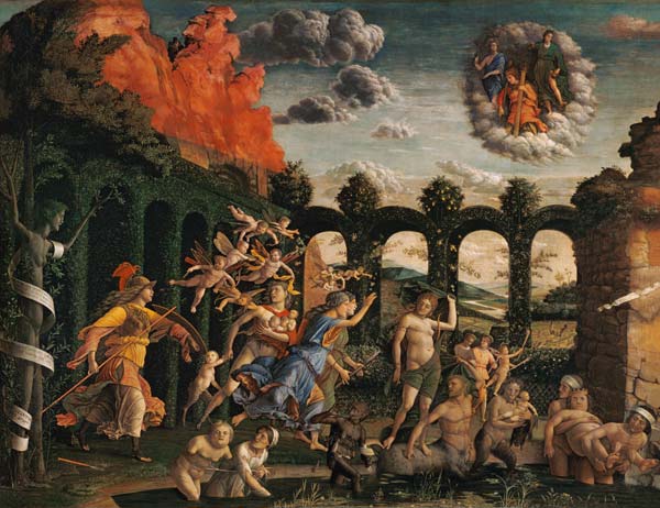 Victory of the virtue about the vices de Andrea Mantegna
