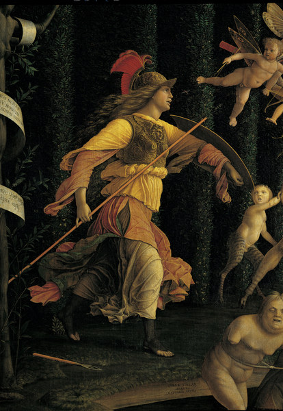 Triumph of Virtue over Vice de Andrea Mantegna
