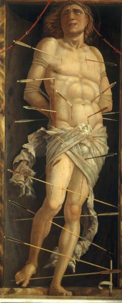 A.Mantegna /St.Sebastian/ Paint./ c.1490