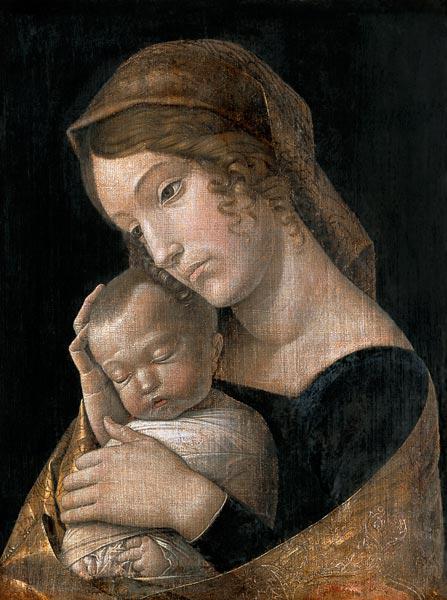 María con niño durmiente