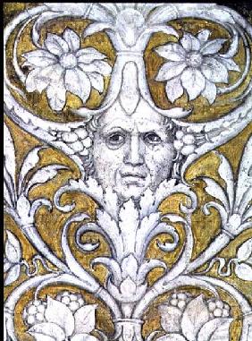 Self portrait incorporated into the decorative frieze of the Camera degli Sposi or Camera Picta