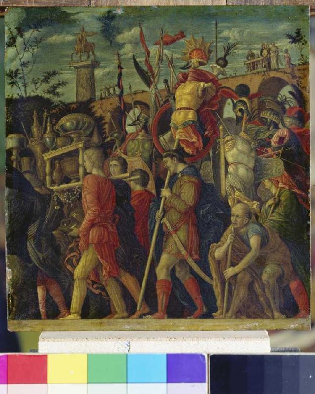 Triumphal procession of Caesar. (Copy to Gioc. Don de Andrea Mantegna