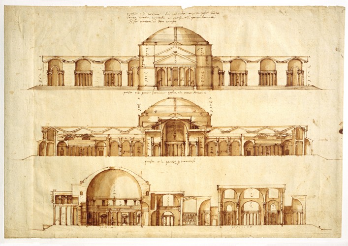 Reconstruction project of the Baths of Agrippa, Rome de Andrea Palladio