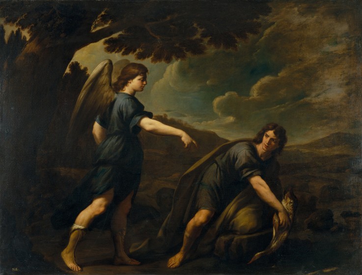 The Angel and Tobias with the Fish de Andrea Vaccaro