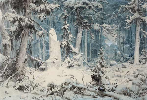 Snowy Forest de Andreas Achenbach