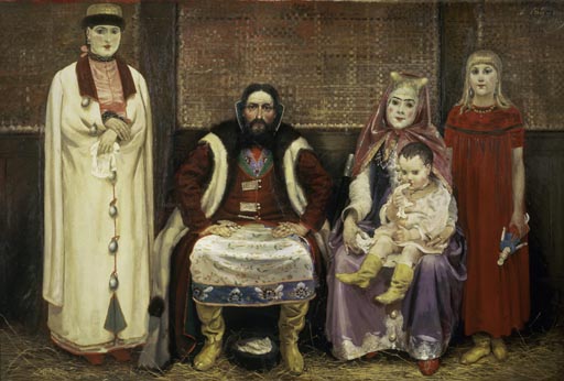 Russische Kaufmannsfamilie im 17. Jahrhundert de Andrej Petrowitsch Rjabuschkin