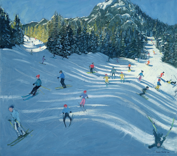Two Ski-Slopes, 2004 (oil on canvas)  de Andrew  Macara