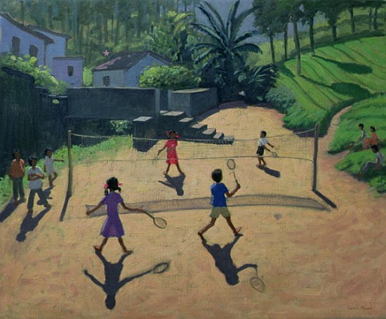 Badminton, Coonoor, India (oil on canvas)  de Andrew  Macara