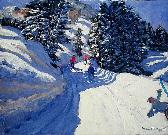 Ski Trail, Lofer, 2004 (oil on canvas)  de Andrew  Macara