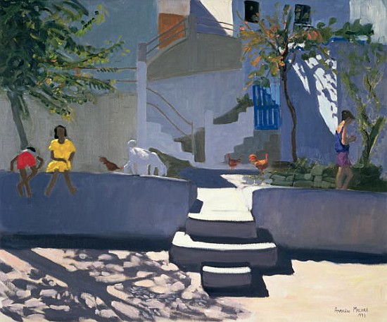 The Yellow Dress, Kos, 1993 (oil on canvas)  de Andrew  Macara