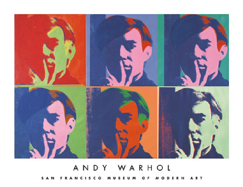 A Set of Six Self-Portraits de Andy Warhol