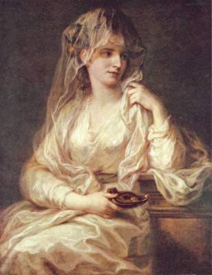 Portrait of a lady as Vestalin de Angelica Kauffmann