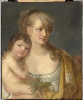 Juliane von Krüdener mit ihrem Sohn Paul