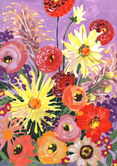 Sunny asters and anemones