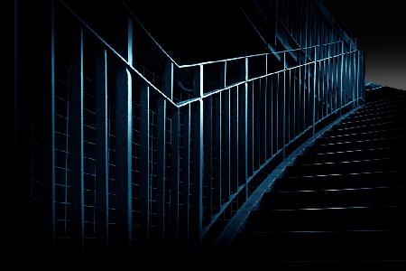 Blue Steel Stairs