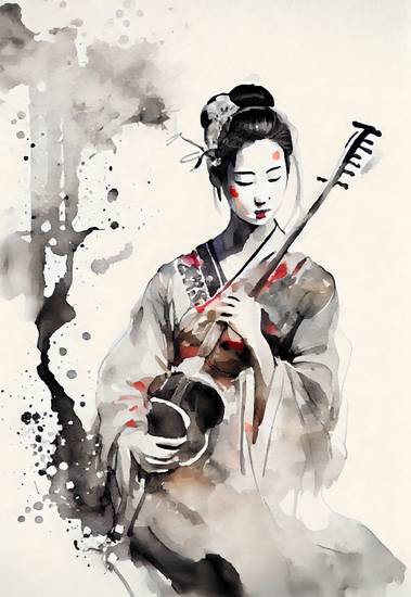 El arte del sonido: las geishas y la armonía del violín