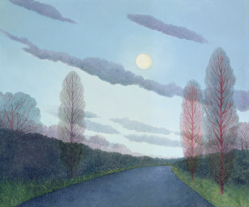 Pale Moon, 2002 (oil on canvas)  de Ann  Brain