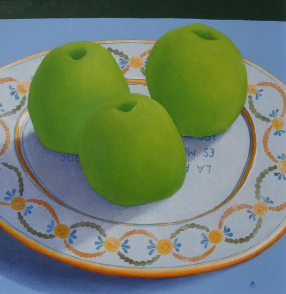 Three Green Apples de Ann  Brain