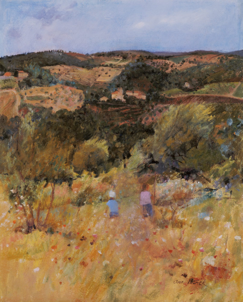 Landscape near Siena, 1994 (oil on board)  de Ann  Patrick