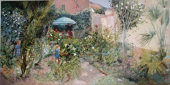 An Italian Garden, 1989 (oil on board)  de Ann  Patrick