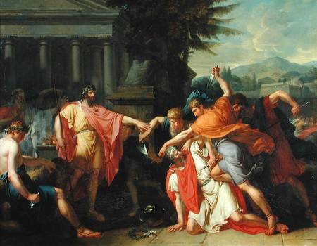 The Death of Tatius de Anne-Louis Girodet de Roucy-Trioson