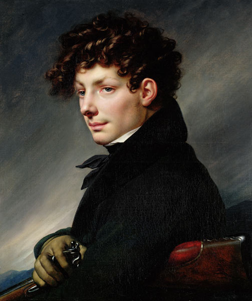 Portrait of a Young Man as a Hunter de Anne-Louis Girodet de Roucy-Trioson
