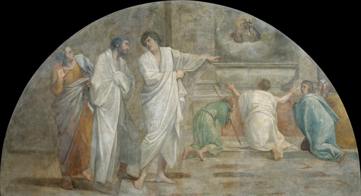 Apparition of Saint Didacus above his sepulchre de Annibale Carracci