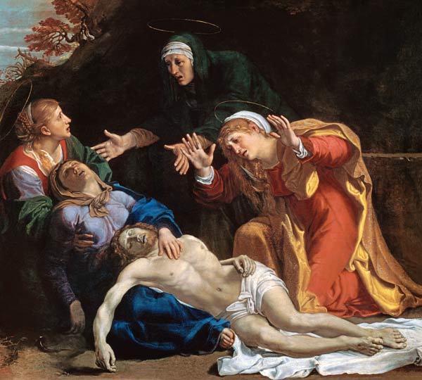 The Dead Christ Mourned ('The Three Maries') de Annibale Carracci