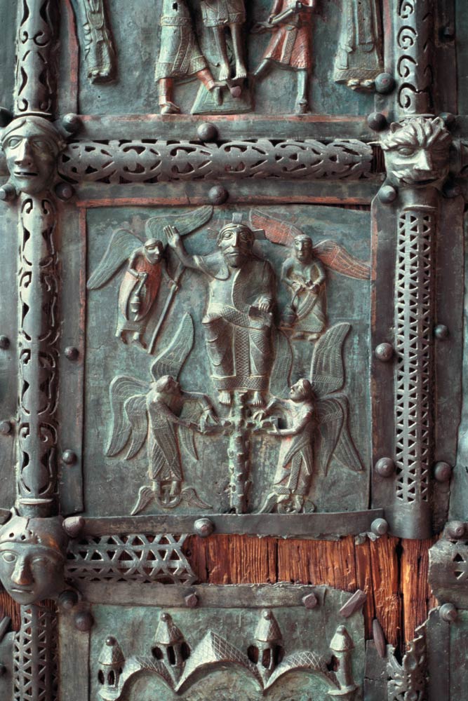 Panel from the left hand door of the portal de Anonym Romanisch