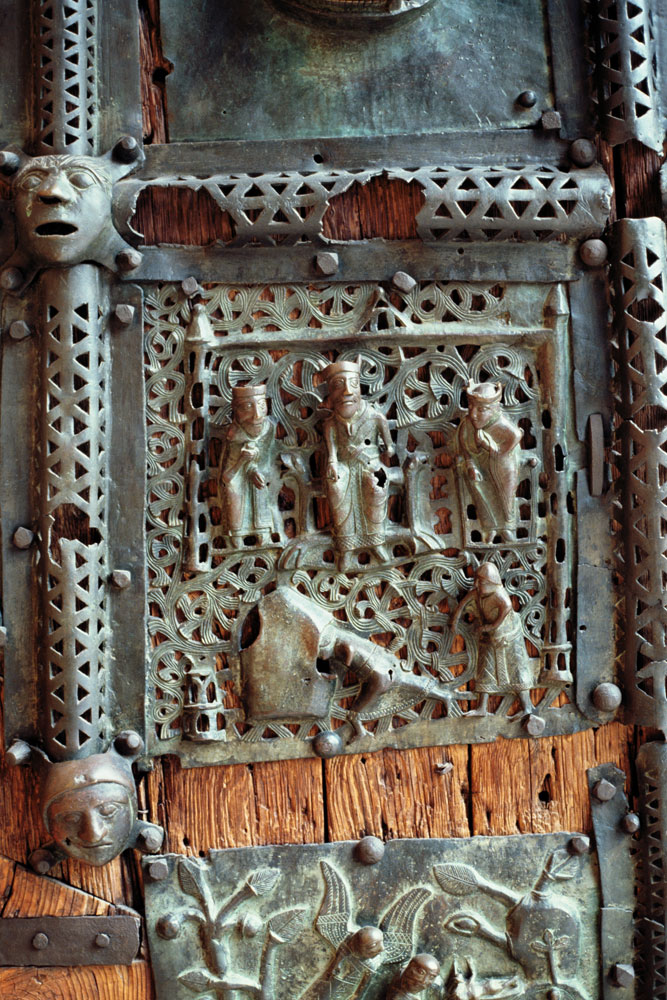 Panel from the right hand door of the portal de Anonym Romanisch