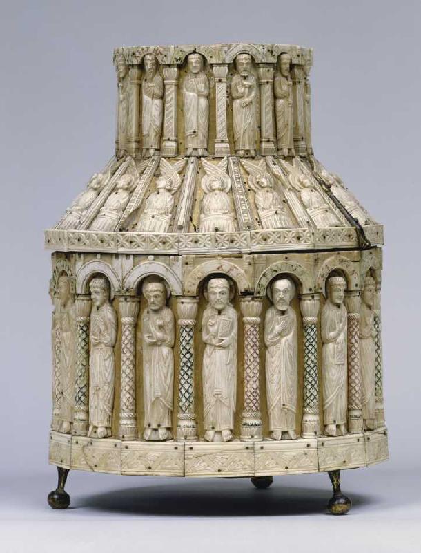 Apostel, Engel, und Propheten (,Grosses' Turmreliquar). 1. Hälfte 13. Jh. de Anonym Romanisch