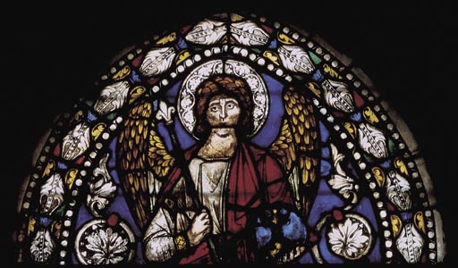 Assisi, Glasfenster, Engel mit Zepter de Anonym, Haarlem