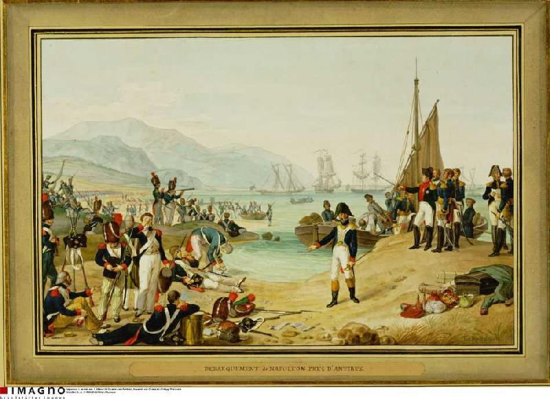 Landing of Napoleon Bonapartes at Antibes de Anonym, Haarlem
