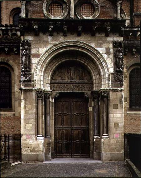 Porte Miegeville, south portal de Anonym Romanisch