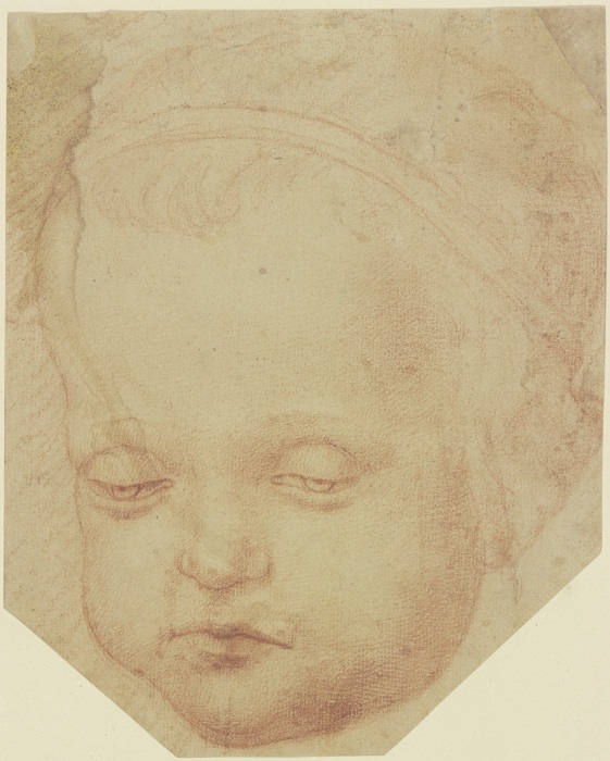 Childs head from the front de Anonym